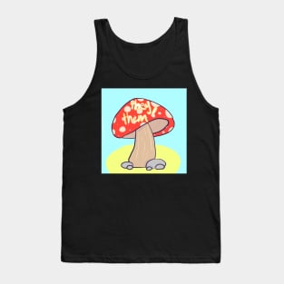 cute mushroom they/them Tank Top